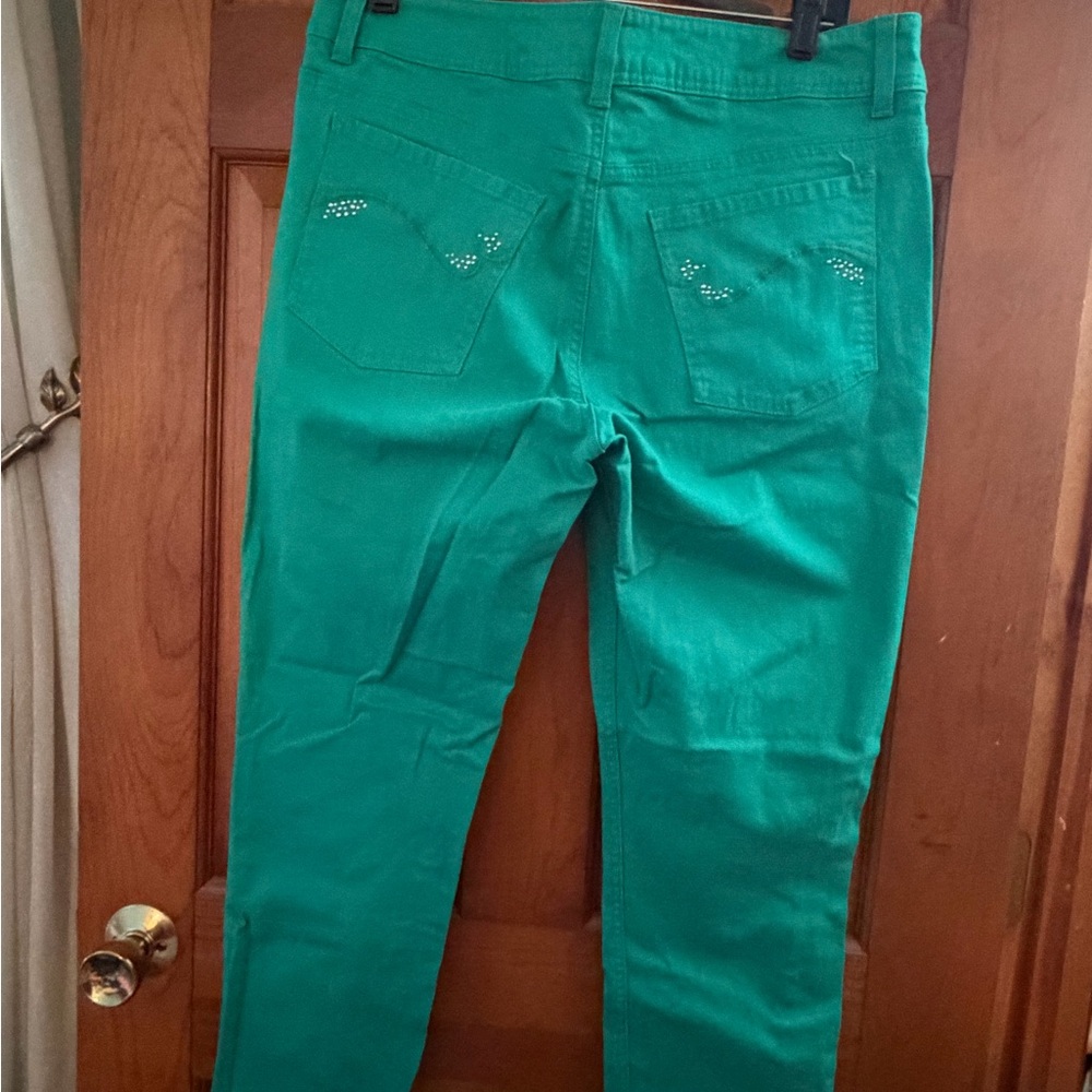Lee Riders Green Pants Jeans - Picture 2 of 5